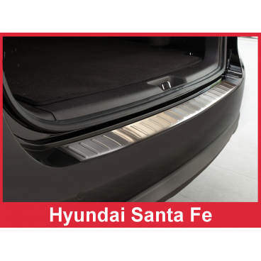 Nerez kryt- ochrana prahu zadného nárazníka Hyundai Santa Fe 2010-12