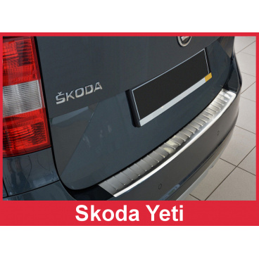 Nerez kryt- ochrana prahu zadného nárazníku Škoda Yeti Outdoor FL 2013-16