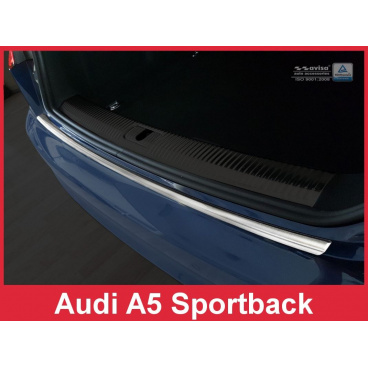 Nerez kryt- ochrana prahu zadného nárazníka Audi A5 Sportback 2016+