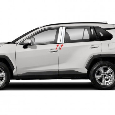 Nerez obloženie okien Toyota RAV4 2018-21