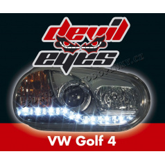VW Golf IV 98-04 Devil Eyes chróm