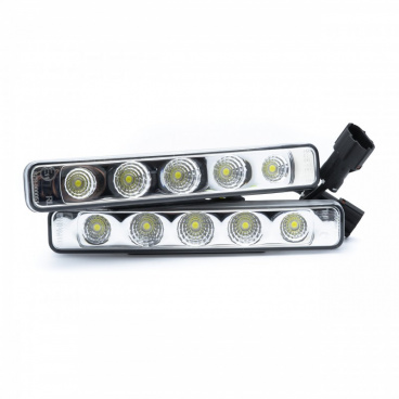 Svetlá pre denné svietenie 2x5W veľkých led 190 mm x 31,5 mm x 42 mm