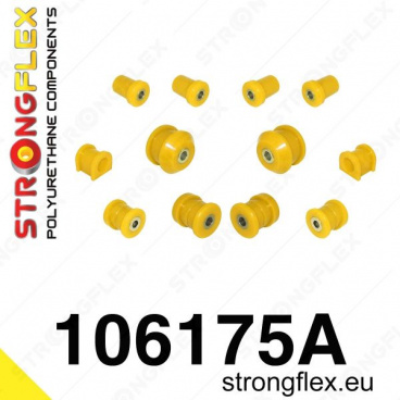 Mazda RX8 Strongflex Šport zostava silentblokov len pre prednú nápravu 12 ks Mazda RX8 Strongflex Šport zostava silentblokov len pre prednú nápravu 12 ks