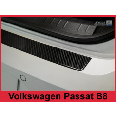 Carbon kryt ochrana prahu zadného nárazníka Volkswagen Passat B8 2014+