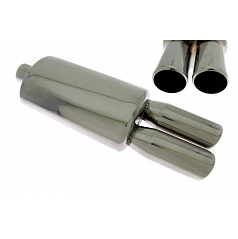 Športový výfuk TurboWorks 63/2x77 mm dual