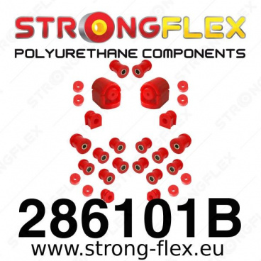 Nissan Sunny StrongFlex kompletní sestava silentbloků 22 ks Nissan Sunny StrongFlex kompletní sestava silentbloků 22 ks