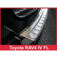 Nerez kryt- ochrana prahu zadného nárazníka Toyota Rav4 IV FL 2016-17