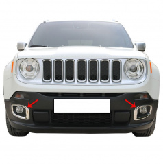 Nerez kryty predných hmloviek Omtec Jeep Renegade 2014-19