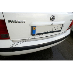 VW Passat B5 97-00 nerez chróm nákladový prah zadného nárazníka Omsa Line
