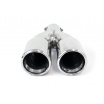Športová nerezová koncovka dual 2x74 mm