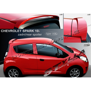 Chevrolet Spark 2010- zadný spoiler (EÚ homologácia)