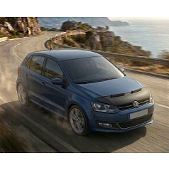 Čierny ochranný poťah prednej časti kapoty VW Polo 2009–2017