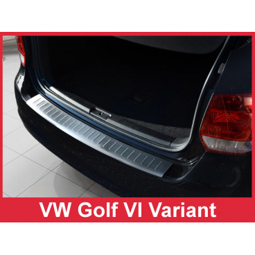 Nerez kryt- ochrana prahu zadného nárazníka Volkswagen Golf VI kombi 2009-13 Nerez kryt- ochrana prahu zadného nárazníka Volkswagen Golf VI kombi 2009-13