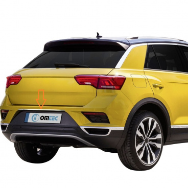 Nerez leštený kryt nad zadnou ŠPZ VW T-ROC 2018+