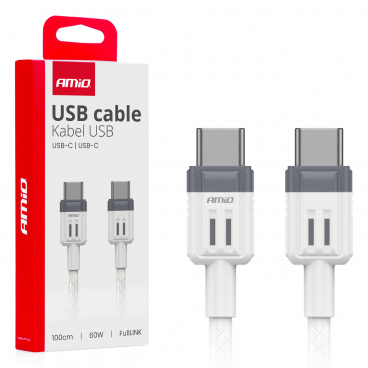 Kábel na nabíjanie USB-C - USB-C 60W 100cm FullLINK Kábel na nabíjanie USB-C - USB-C 60W 100cm FullLINK