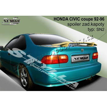 Honda Civic coupe 1992-96 spoiler zadnej kapoty (EÚ homologácia)
