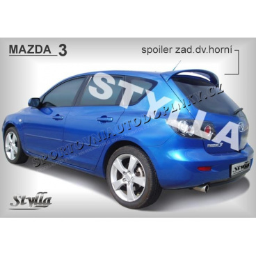 MAZDA 3 htb 03+ spoiler zad. dveří horní (EU homologace) MAZDA 3 htb 03+ spoiler zad. dveří horní (EU homologace)
