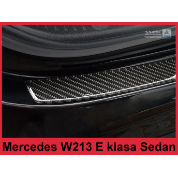 Carbon kryt- ochrana prahu zadného nárazníka Mercedes E W213 sedan 2016+