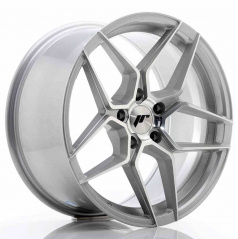 JR Wheels JR34 18x9 ET35 5x120 Strieborná Leštená Čelná Strana