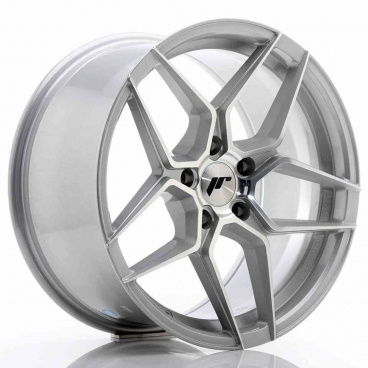 JR Wheels JR34 18x9 ET35 5x120 Strieborná Leštená Čelná Strana