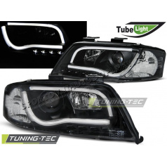 AUDI A6 05.1997-05.2001 Predné číre svetlá LED TUBE LIGHTS BLACK (LPAU92)