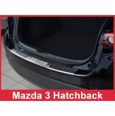 Nerez kryt-ochrana prahu zadného nárazníka Mazda 3 htb 2013-16