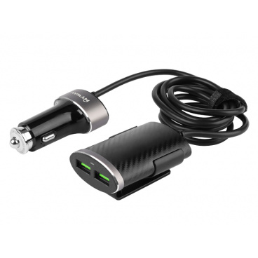 Luxusná nabíjačka 2 + 2 USB 12 / 24V 5,1A + 100 cm kábel