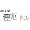 Poistné skrutky Sicubloc M12x1,5x28 mm kužeľ, na kľúč 17