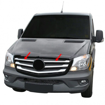 Nerez kryt prednej masky Omtec Mercedes Sprinter W906 (FL) 2013-18 Nerez kryt prednej masky Omtec Mercedes Sprinter W906 (FL) 2013-18