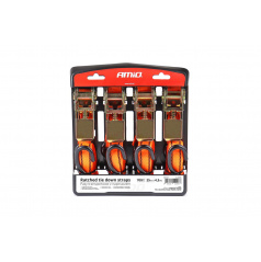 Prepravné popruhy s napínačom - kompletná sada 700 kg 25 mm 4,5 m 4 ks. BELT-03