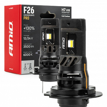 Automobilové LED žiarovky F26 PRO LumiTec LIMITED +130% DUO FULL CANBUS H7 H18 12V 24V