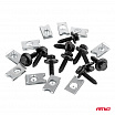 Sada skrutiek a montážnych plechov 22 mm ⌀ 6 mm 10 súprav