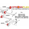 Audi S3 1999-03 Strongflex Šport zostava silentblokov len pre zadnú nápravu 8 ks