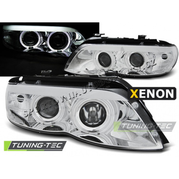 BMW X5 E53 11.2003-06 predné číre svetlá Xenon chrome (LPBMC2)