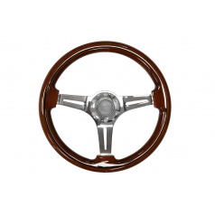 Volant 350mm Drevo Strieborný