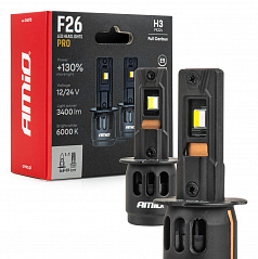 Automobilové LED žiarovky F26 PRO LumiTec LIMITED +130% DUO FULL CANBUS H3 12V 24V