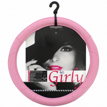 Poťah volanta ružový Diamant 37-39 cm Poťah volanta ružový Diamant 37-39 cm