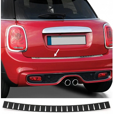 Nerezový - karbon kryt hornej hrany zadného nárazníka Mini Cooper F56, F60 2014-2023 Nerezový - karbon kryt hornej hrany zadného nárazníka Mini Cooper F56, F60 2014-2023