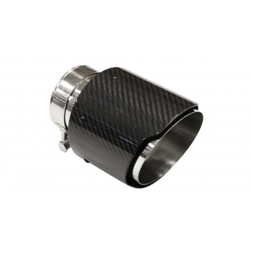 Koncovka tlmiča 114mm vstup 76mm Carbon Gloss