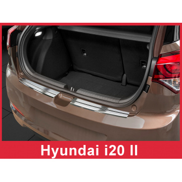 Nerez kryt- ochrana prahu zadného nárazníka Hyundai i20 II htb 2014+