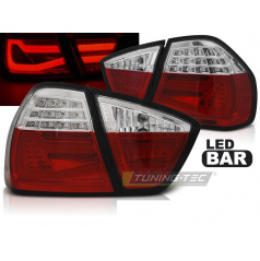 BMW E90 03.05-08.08 zadné lampy red white LED BAR (LDBMF5)