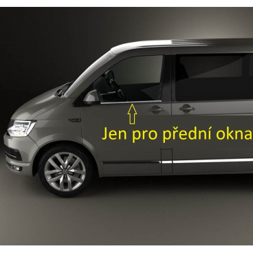 Nerez spodnej lišty predných okien VW T6.1 2019+ 2 ks