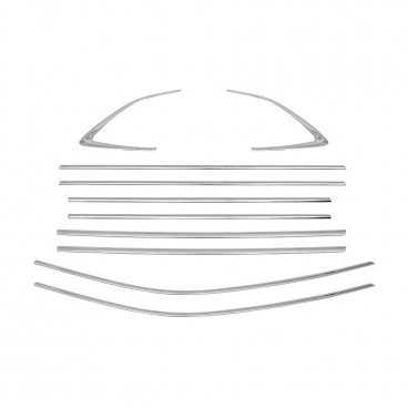 Nerez kompletné obloženie okien Škoda Scala 2019+ (10 dielov)