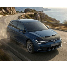 Čierny ochranný poťah prednej časti kapoty VW Golf 8 2019+