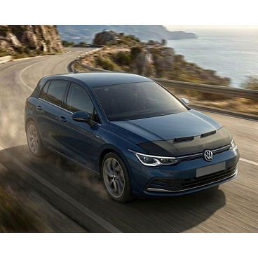 Čierny ochranný poťah prednej časti kapoty VW Golf 8 2019+
