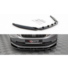 Spoiler pod predný nárazník pre Škoda Octavia Mk3 Facelift, čierny lesklý plast ABS
