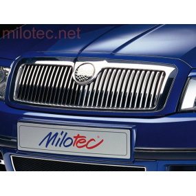 Lišty prednej masky - nerez, Škoda Superb