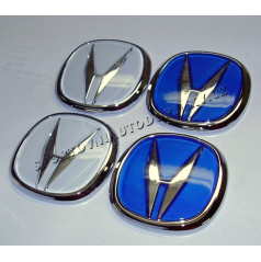 Acura predný a zadný znak modrý - sada 2 kusov
