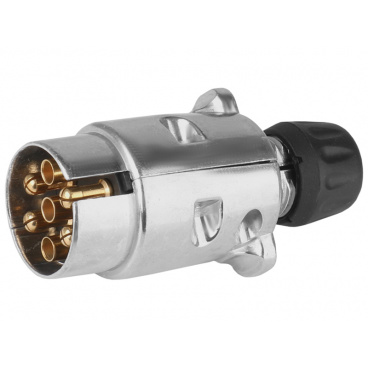 Zástrčka pre prípojné vozidlá kovová, 7 pólov Zástrčka pre prípojné vozidlá kovová, 7 pólov