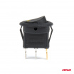 Spínač prepínač tlačidlo okrúhle 12V 20A ON OFF podsvietenie žlté AMIO-03962
